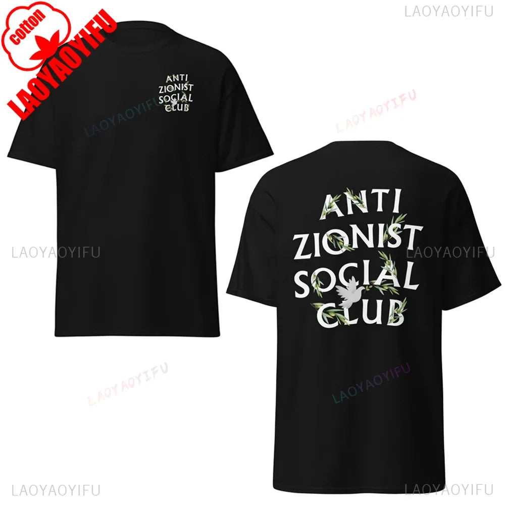 Palestine Shirt Palestine Unisex Shirt Men Women Universal Casual Crewneck Cotton Tshirt Letters Slogan Printed Tee