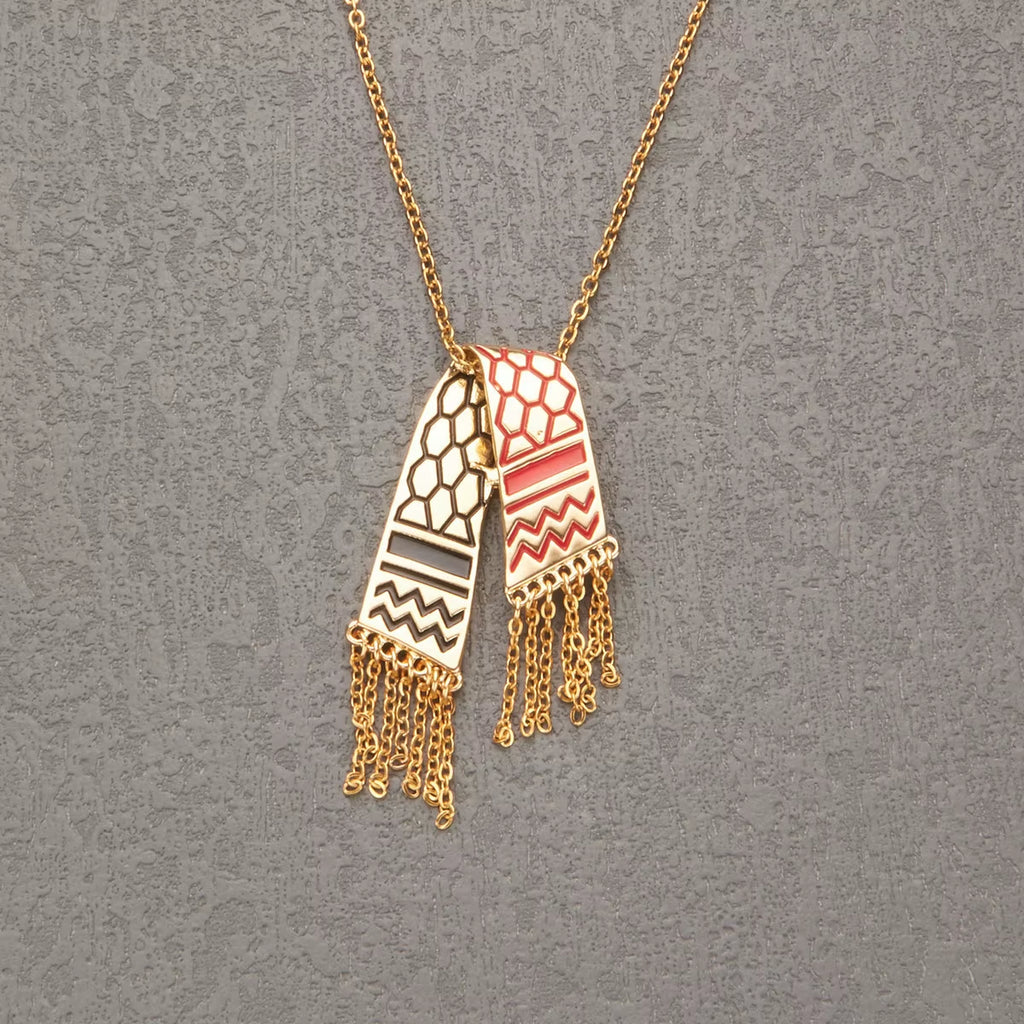 Palestine Scarf Necklace Pendant for Women Jewelry Palestinian Accessories