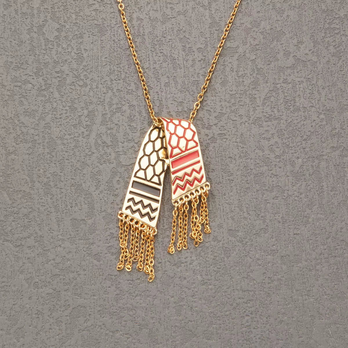 Palestine Scarf Necklace Pendant for Women Jewelry Palestinian Accessories